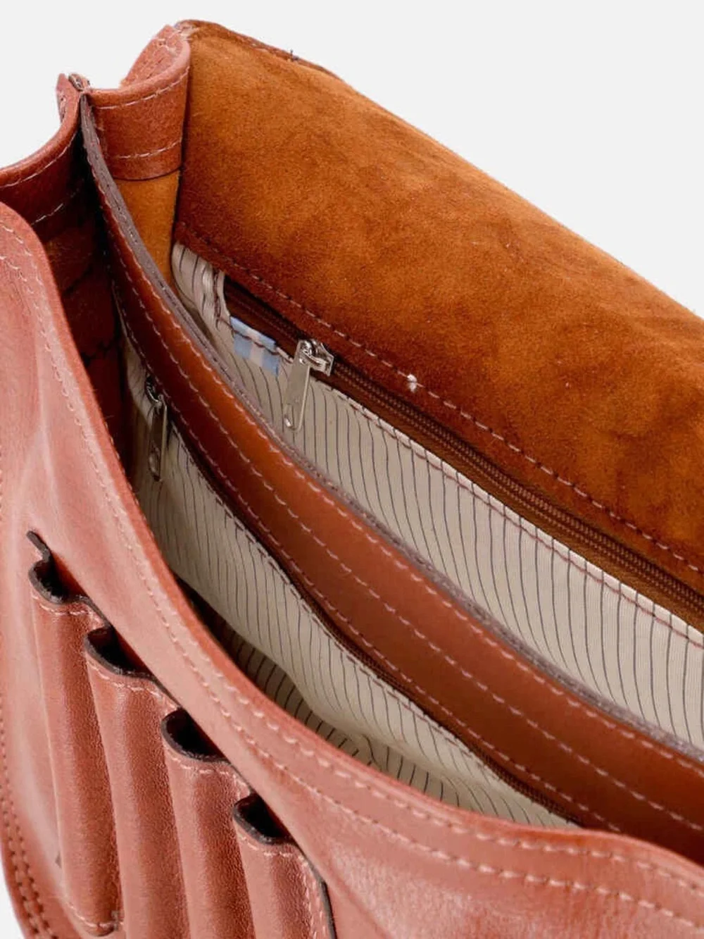 Brown Leather Men's Briefcase - Classic Professional Bag